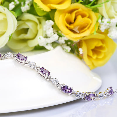 Pulsera de Plata con Amatista - Image 2