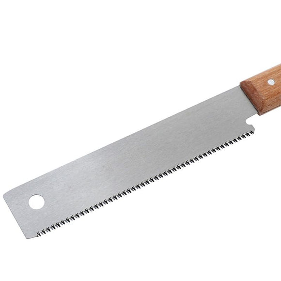 Sierra Manual Compacta de Dientes Finos con Mango Recto