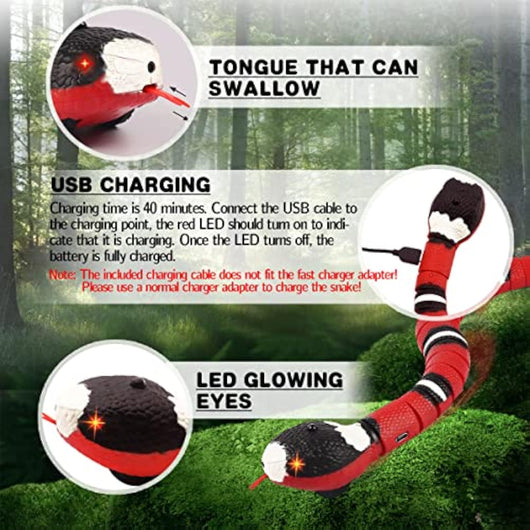Serpiente Interactiva Inteligente para Gatos y Perros - Juguete RC con Sensor de Movimiento - Image 5