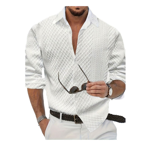 Camisa de Solapa Moderna para Hombre