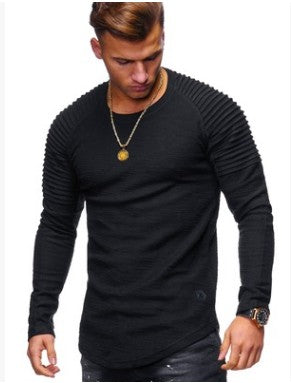 Camiseta Slim Fit Cuello Redondo Hombre - Colores Sólidos - Image 4