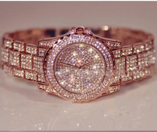 Reloj de Dama con Correa de Acero y Cristales Brillantes Gypsophila - Image 5