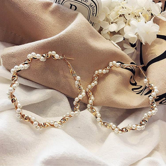 Aretes de Círculo Grande para Mujeres - Image 2