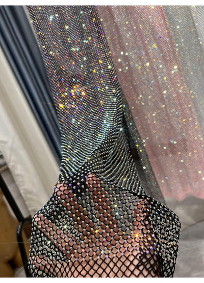 Falda Larga Brillante de Malla con Strass para Niña - Image 13