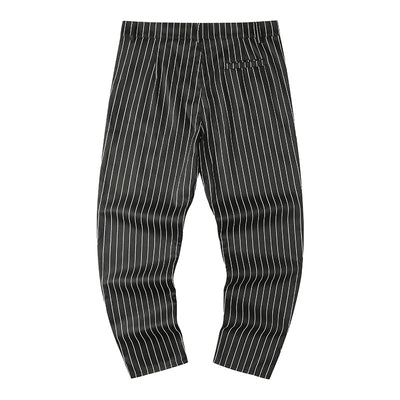 Pantalones Casuales Slim Fit con Costuras a Rayas Estilo Europeo - Image 4