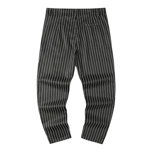Pantalones Casuales Slim Fit con Costuras a Rayas Estilo Europeo - Image 4