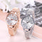 Reloj Pulsera Mujer Malla Acero Inoxidable Dorado Rosa con Cierre Magnético
