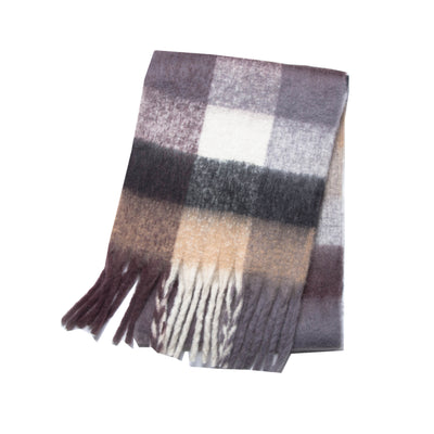 Bufanda Gruesa Cuadros Otoño Invierno - Diseño Multicolor Elegante - Image 19