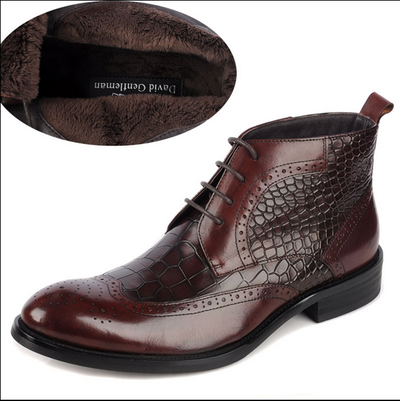 Botas de Cuero Genuino para Hombre - Calidez y Comodidad en Cada Paso - Image 2