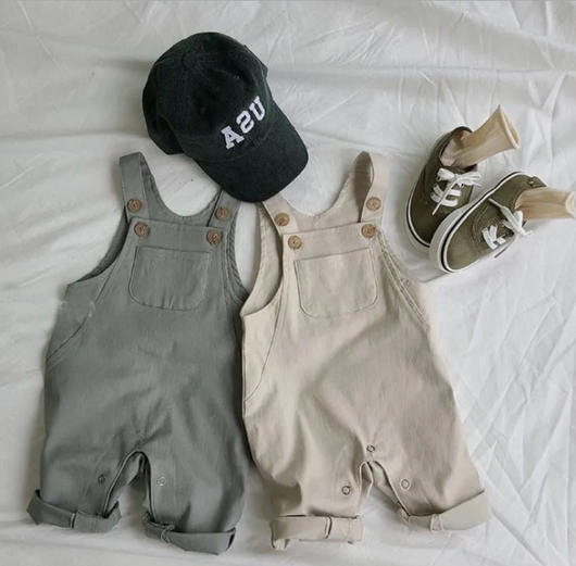 Overol Infantil Rayas Coreano Unisex - Casual y Cómodo - Image 7