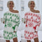 Vestido Tejido Navideño con Estampado Festivo