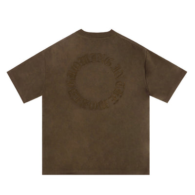 Playera Hombre Manga Corta con Bordado de Letras - Image 5