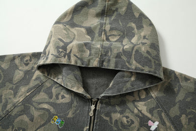Chaqueta Camuflada con Parches Retro Graffiti - Image 13