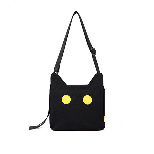 Bolsa Mensajera Grande con Diseño de Gato - Lona y Nylon de Alta Capacidad - Image 4