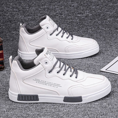 Zapatillas Deportivas High-Top de Cuero Premium Multiuso - Image 15