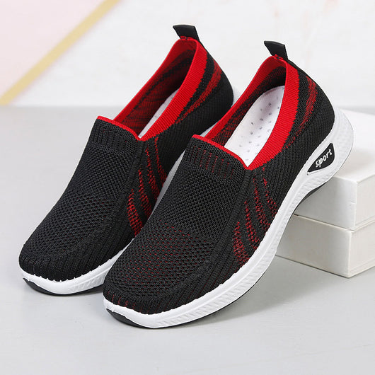 Zapatos Casuales Tejidos Transpirables con Suela Suave para Mujer - Image 3