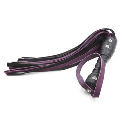 Látigo de Cuero Púrpura y Negro con Borlas - Image 6