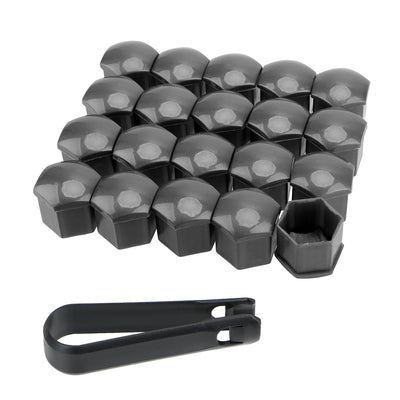 Tapas de Rueda Cromadas Negro - Tapón de Llanta con Rosca de Seguridad - Image 3