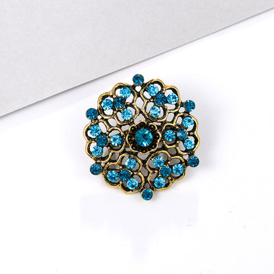 Broche de Aleación con Cristales de Fantasía Pequeño - Image 41