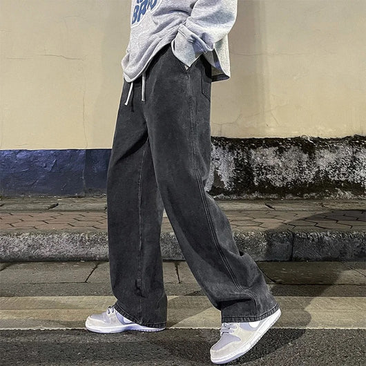 Jeans Rectos Holgados Diseño Americano para Hombre - Image 17