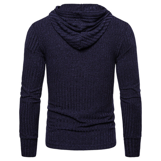 Suéter Hoodie de Punto Liso para Hombre - Image 5
