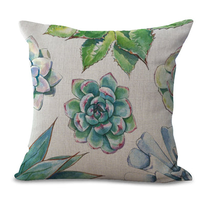 Funda de Almohada Cactus y Suculentas