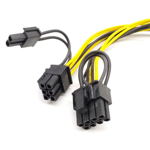 Cable de Alimentación para Gráficos 6P a Doble 8P - Conector 6+2