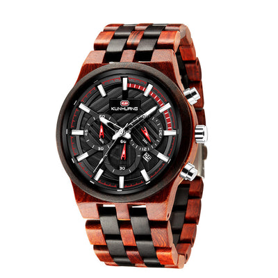 Reloj de Madera con Esfera Grande - Movimiento de Cuarzo - Image 7