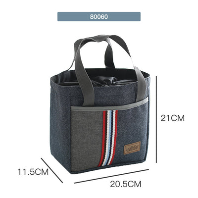 Bolsa Térmica Portátil Redonda para Almuerzo de Oficina - Image 17