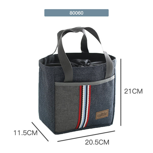Bolsa Térmica Portátil Redonda para Almuerzo de Oficina - Image 17