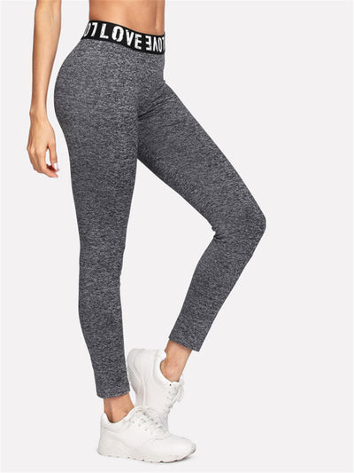 Pantalones de Yoga con Cintura Elástica LOVE - Image 4