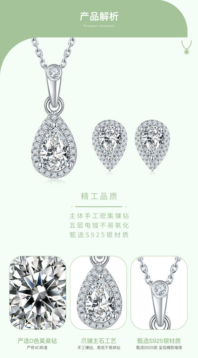 Aretes de Cadena Clavícula en Plata 925 Diseño Corazón Amor - Image 13