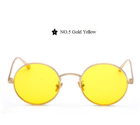 Gafas de Sol Marco Metálico Circular Estilo Punk - Image 6