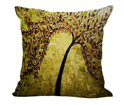 Funda de Almohada con Óleo Artístico en Algodón y Lino - Image 23