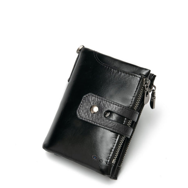 Billetera Retro de Cuero con Protección Anti-pérdida para Múltiples Tarjetas - Image 9