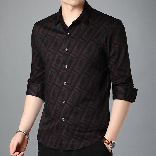 Camisa Manga Larga Clásica para Hombre