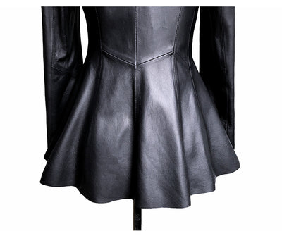 Chaqueta de Cuero Corta para Mujer - Image 12