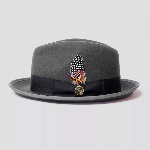 Sombrero Fieltro Tipo Bombín con Lazo de Cinta
