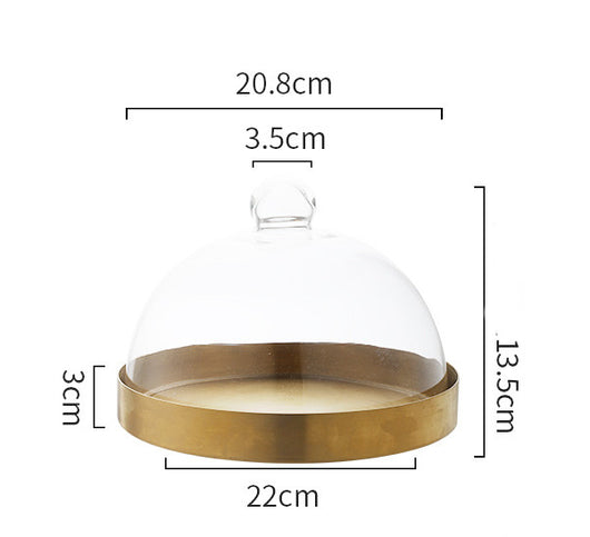 Campana de Vidrio Transparente Estilo Europeo para Tartas - Image 7