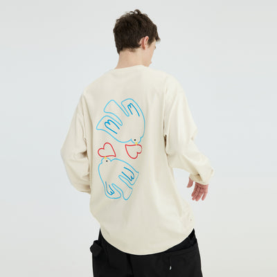 Playera de Cuello Redondo Manga Larga para Parejas - Image 18