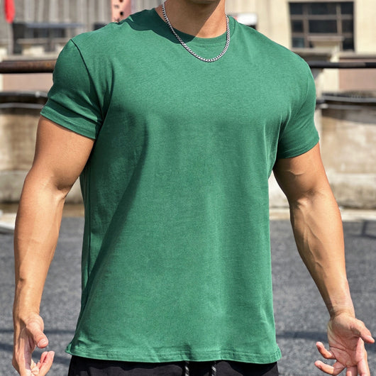 Camiseta Deportiva Suelta de Algodón para Hombre - Image 28