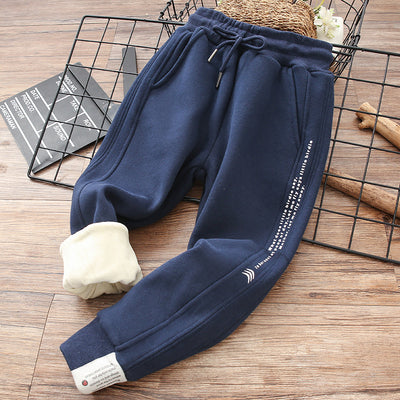 Pantalones de Buzo Deportivos Niños - Algodón Polar para Otoño e Invierno - Image 9