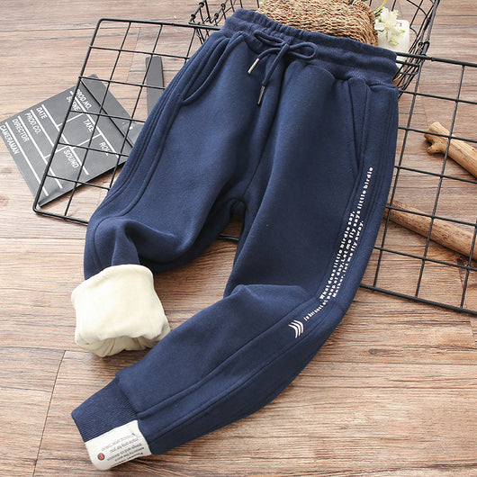 Pantalones de Buzo Deportivos Niños - Algodón Polar para Otoño e Invierno - Image 9