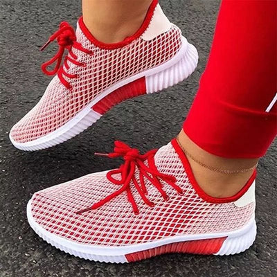 Zapatillas Volantes de Punto para Mujer