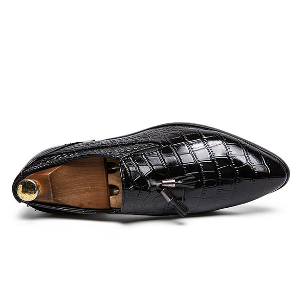 Zapatos de Cuero Puntiagudos para Hombre