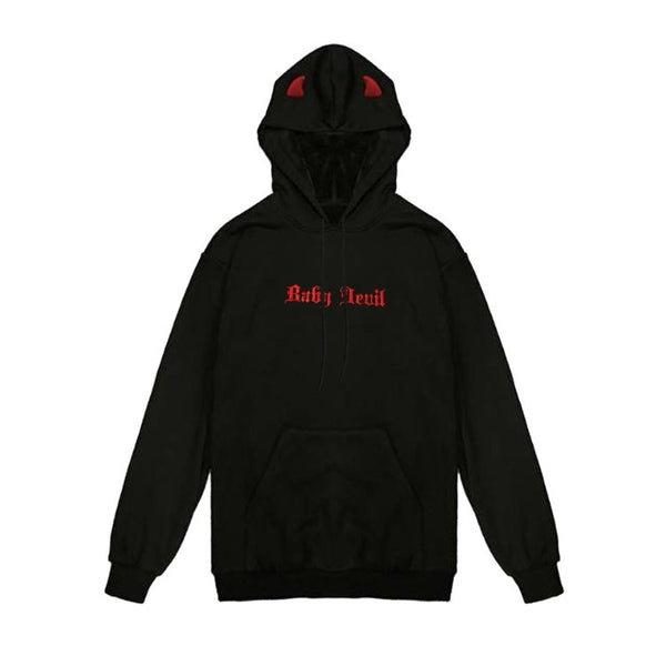 Sudadera con Capucha Diablo 3D - Fleece Acolchado Estilo Demonio