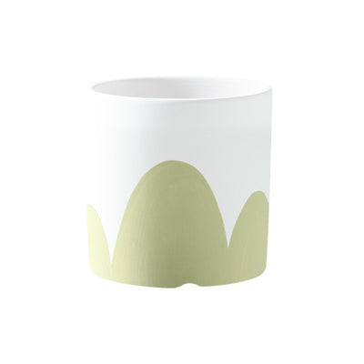 Maceta Cerámica Nórdica para Suculentas con Bandeja - Diseño Moderno 17cm