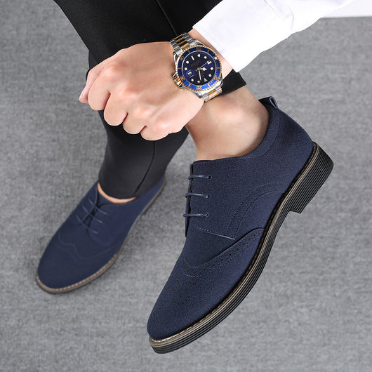 Zapatos Casuales de Cuero Tallado para Hombre - Estilo Británico Clásico - Image 5