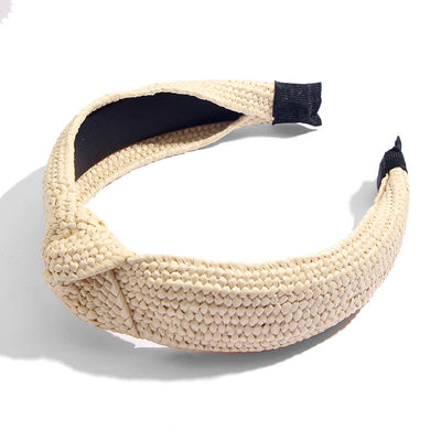 Diadema de Rafia Tejida a Mano - Natural y Elegante - Image 26