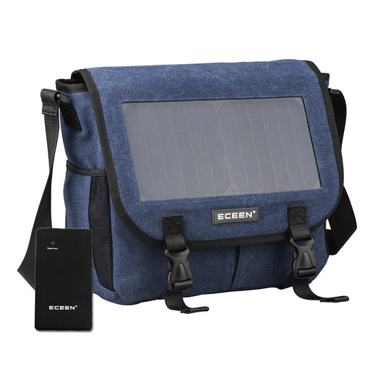 Mochila de Lona con Carga Solar para Deportes al Aire Libre